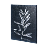 Midnight Leaves I by Megan Meagher a Hand Embellished Textured Canvas from Mercana - Luna Furniture