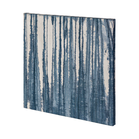 Indigo Muse Abstract by Mercana Studio a Hand Embellished Textured Canvas from Mercana - Luna Furniture