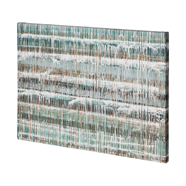 Drip Test 2 by Mercana Studio a Hand Embellished Textured Canvas