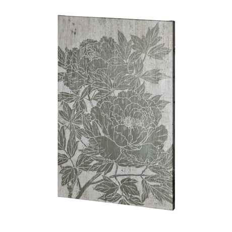 Blooming Peony I by Mercana Studio a Hand Embellished Textured Canvas from Mercana - Luna Furniture