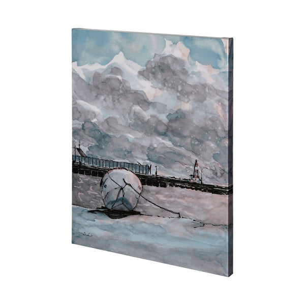 Minato I by Mercana Studio a Hand Embellished Textured Canvas