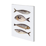 Four Fish II by Emma Scarvey a Hand Embellished Textured Canvas from Mercana - Luna Furniture
