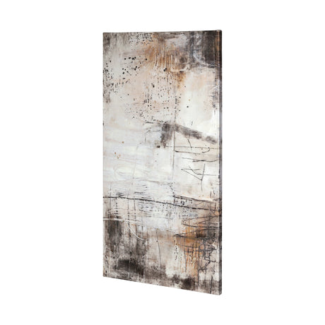 Blk Wht Bronze I by Jennifer Goldberger a Hand Embellished Textured Canvas from Mercana - Luna Furniture