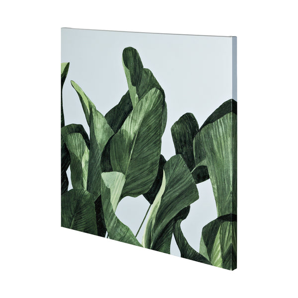 Celadon Palms II-4444 by Emma Scarvey a Hand Embellished Textured Canvas