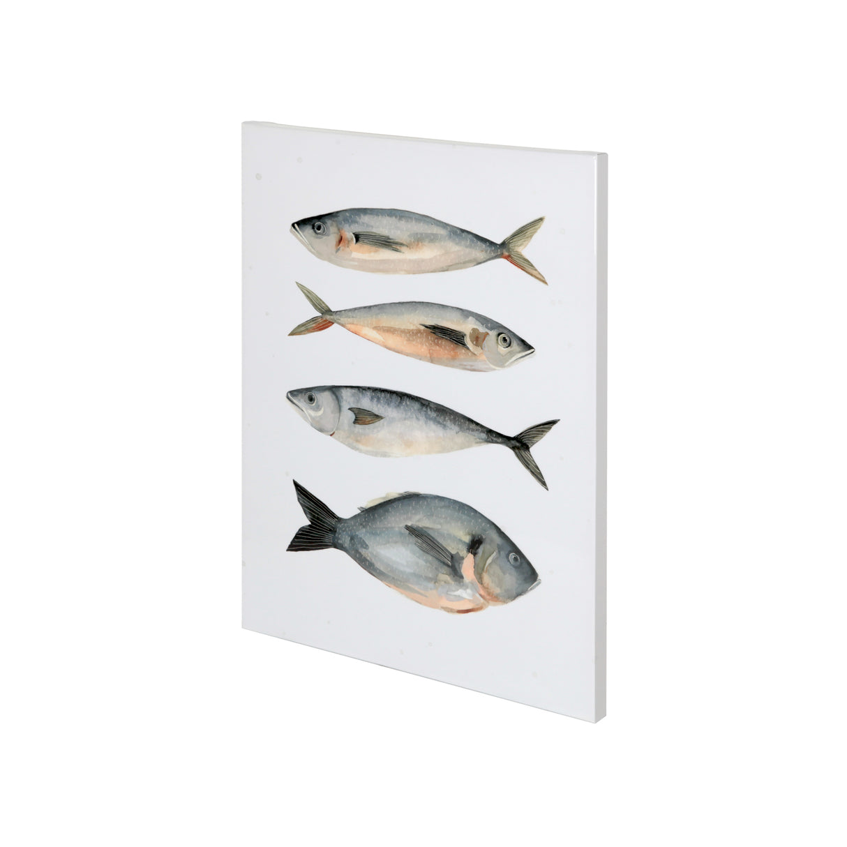 Four Fish I by Emma Scarvey a Hand Embellished Textured Canvas from Mercana - Luna Furniture