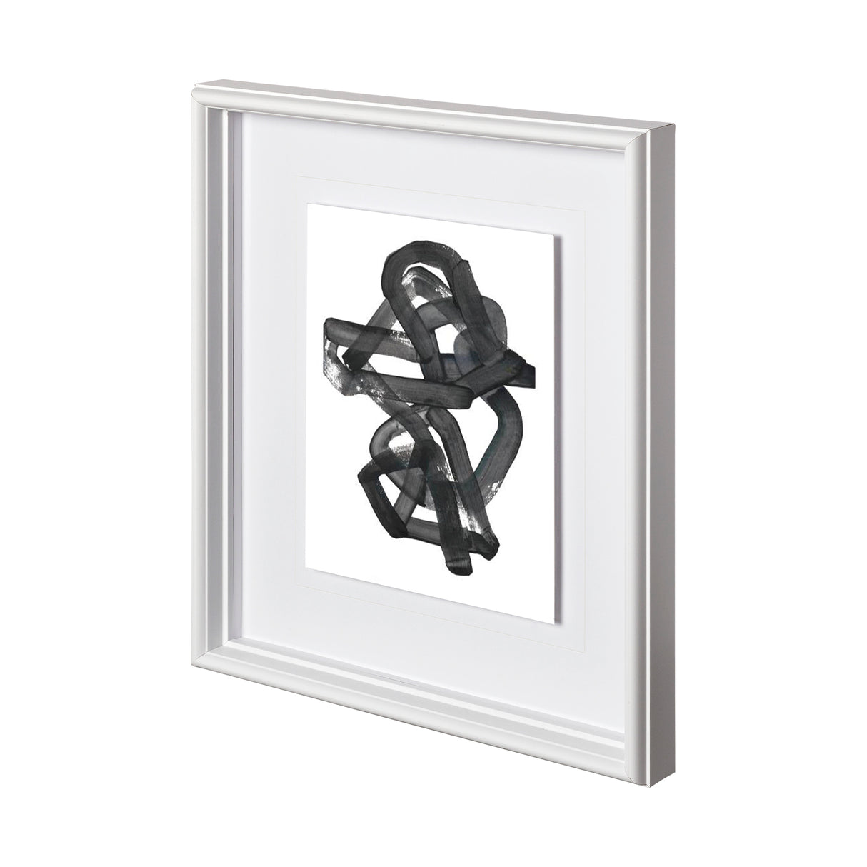 Expression 3 by Lora Gold a Hand Embellished Textured Framed Art Print Matted under Glass from Mercana - Luna Furniture