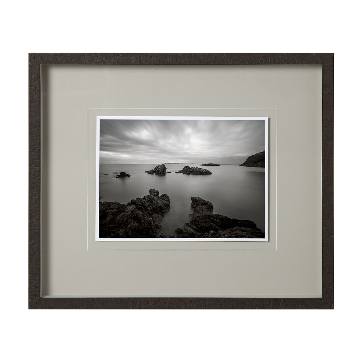 Rocky Coastline, Rosario Beach by Bisig, Steve a Framed Photo Art Print Matted under Glass from Mercana - Luna Furniture