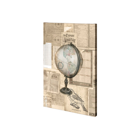 Academic Globe Illustration by Mercana Studio a Hand Embellished Textured Canvas from Mercana - Luna Furniture