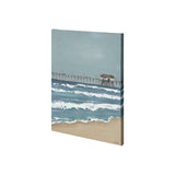 Fishing Pier II by Jade Reynolds a Hand Embellished Textured Canvas from Mercana - Luna Furniture