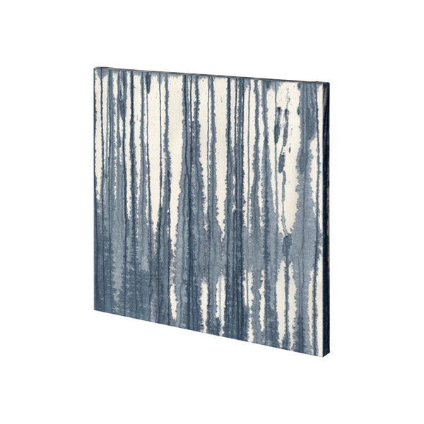 Indigo Muse Abstract by Mercana Studio a Hand Embellished Textured Canvas
