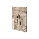 Academic Drafters Compass Illustration by Mercana Studio a Hand Embellished Textured Canvas from Mercana - Luna Furniture