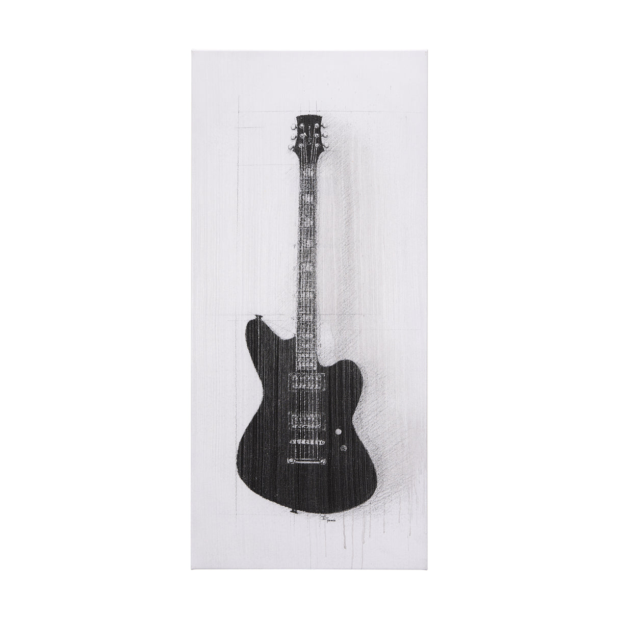 Guitar II by Mercana Studio a Hand Embellished Textured Canvas from Mercana - Luna Furniture