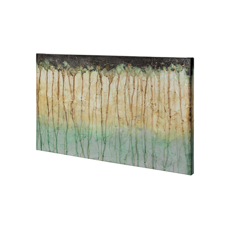 Treeline Light I by Jennifer Goldberger a Hand Embellished Textured Canvas from Mercana - Luna Furniture