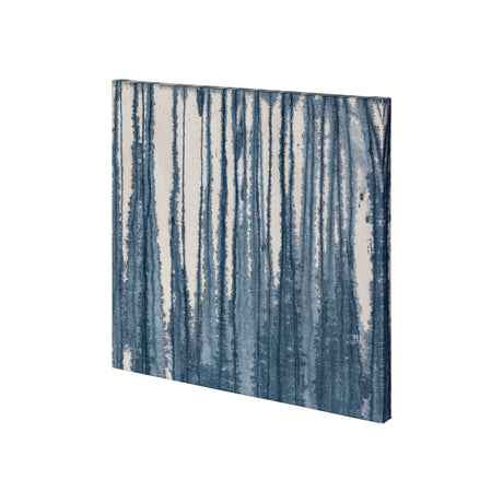 Indigo Muse Abstract by Mercana Studio a Hand Embellished Textured Canvas from Mercana - Luna Furniture