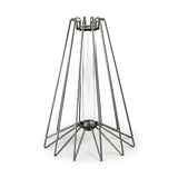 Madeline II Large Gunmetal Gray Metal Glass Test Tube Vase from Mercana - Luna Furniture