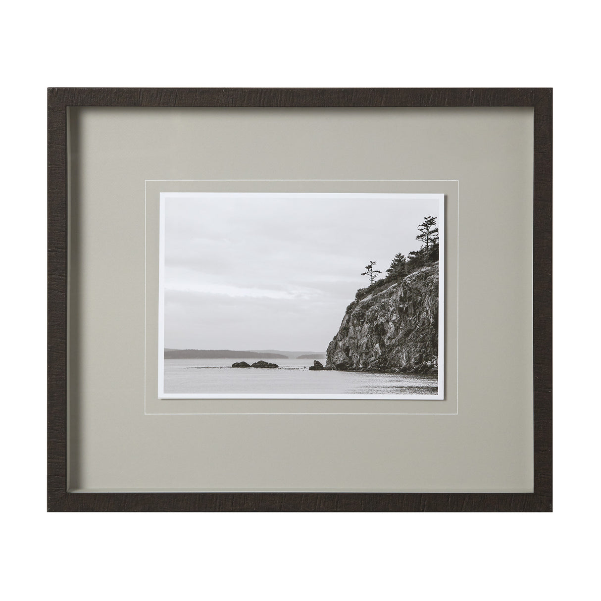 Rocky Cliffs, Rosario Beach by Bisig, Steve a Framed Photo Art Print Matted under Glass from Mercana - Luna Furniture