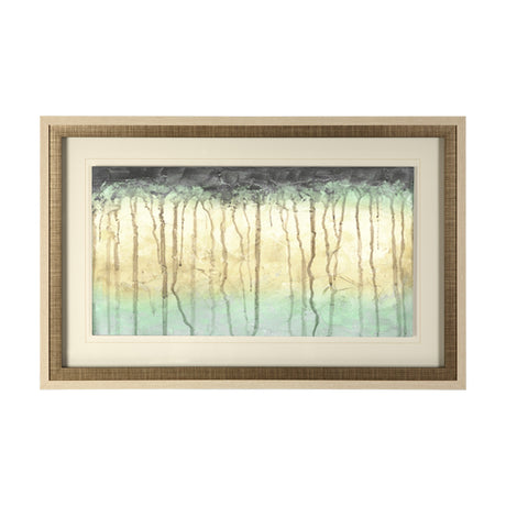 Treeline Light II by Jennifer Goldberger Hand Embellished Framed Art Print Matted under Glass from Mercana - Luna Furniture