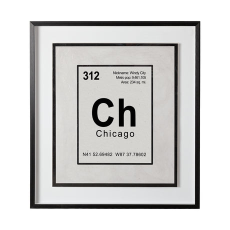 Breaking Chicago B by THE Studio a Hand Embellished Textured Framed Art Print Matted under Glass from Mercana - Luna Furniture