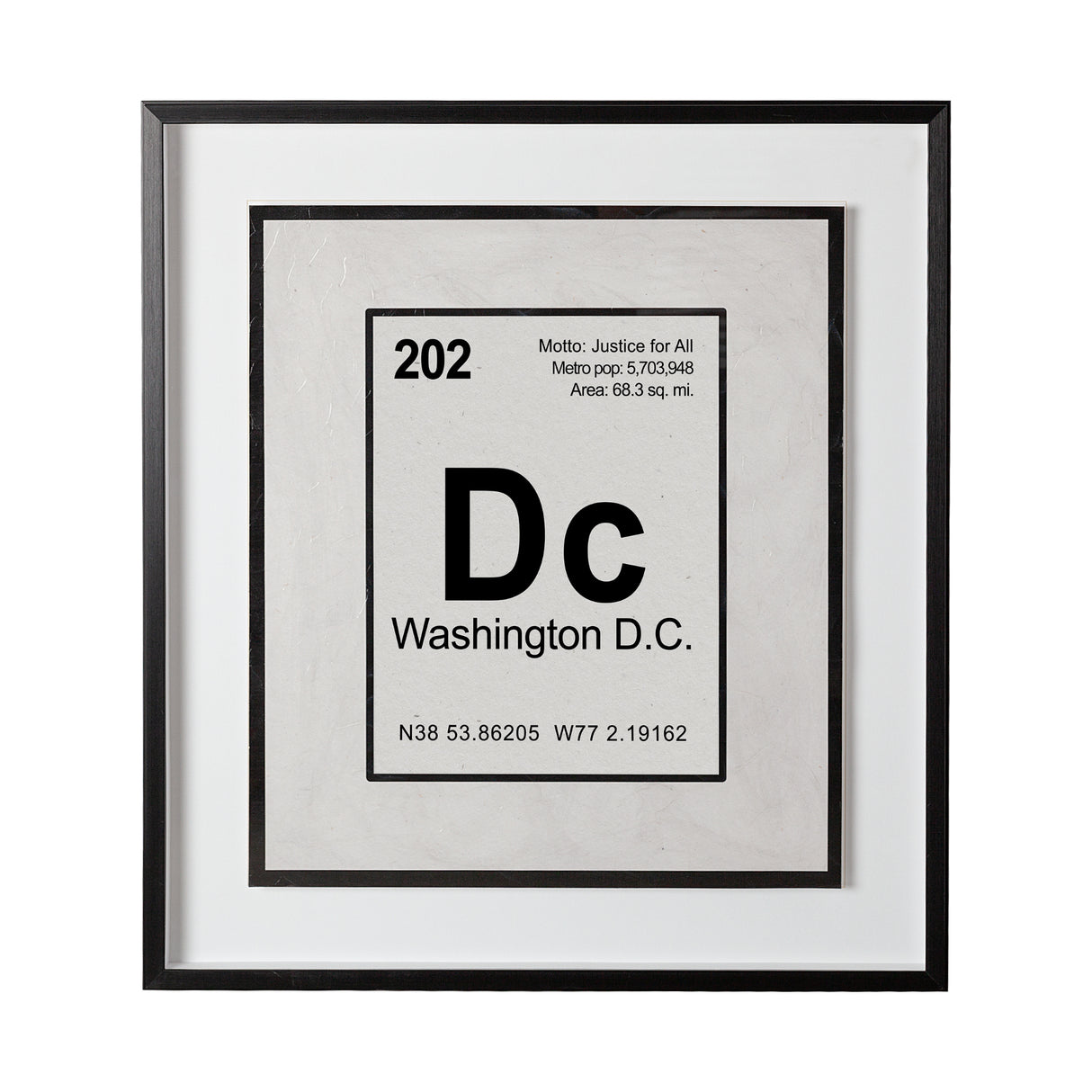 Breaking Washington DC B by THE Studio Hand Embellished Textured Framed Art Print Matted under Glass from Mercana - Luna Furniture