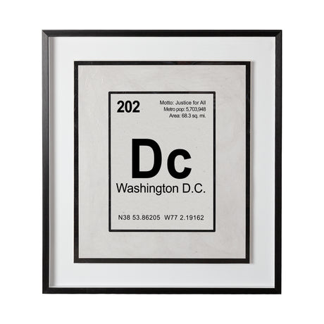 Breaking Washington DC B by THE Studio Hand Embellished Textured Framed Art Print Matted under Glass from Mercana - Luna Furniture
