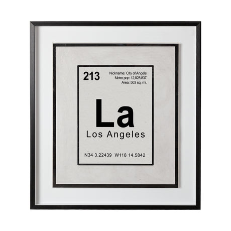 Breaking Los Angeles B by THE Studio a Hand Embellished Textured Framed Art Print Matted under Glass from Mercana - Luna Furniture
