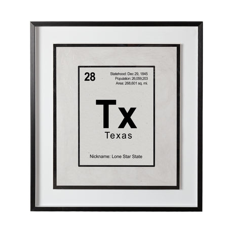 Breaking Texas B by THE Studio a Hand Embellished Textured Framed Art Print Matted under Glass from Mercana - Luna Furniture