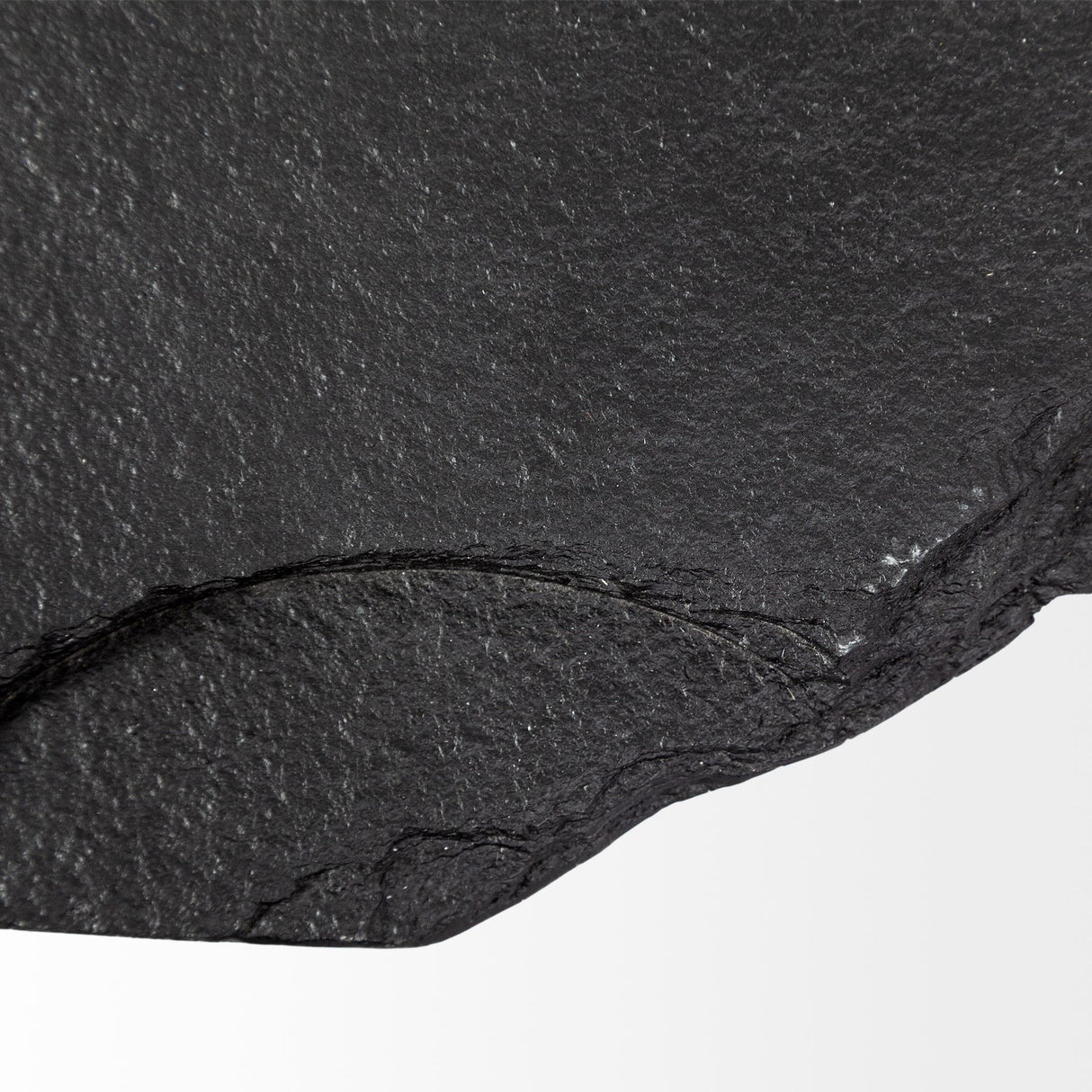 Pinera 37"x33" Black Slate With Iron Base Coffee Table from Mercana - Luna Furniture