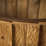 John Paul (Set of 2) 25L x 25W Brown Wood W/ Glass Accent Tables from Mercana - Luna Furniture