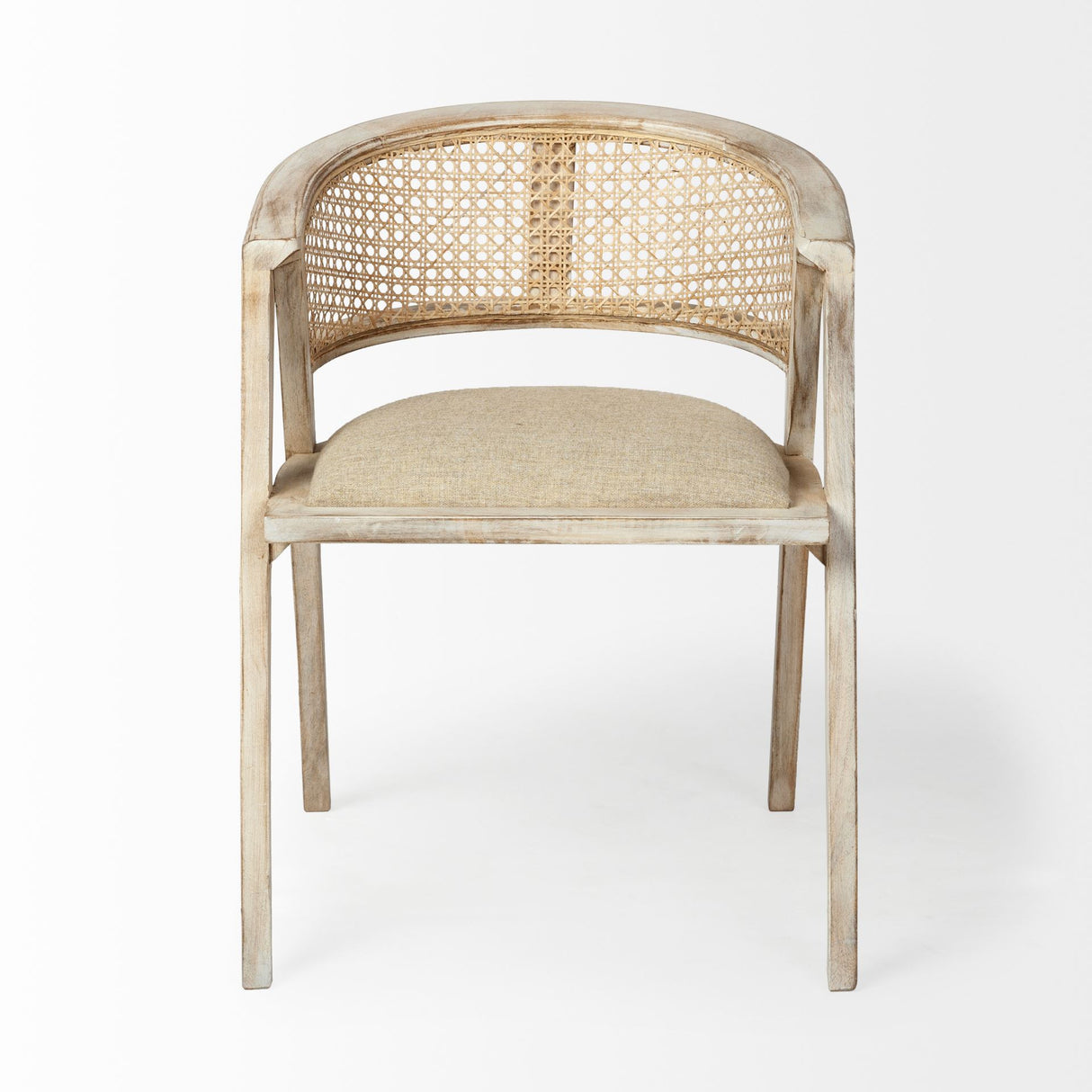 Tabitha I Blonde Wooden Frame 100% Polyester Seat Dining Chair from Mercana - Luna Furniture