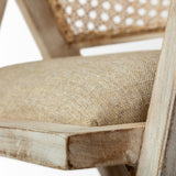 Tabitha I Blonde Wooden Frame 100% Polyester Seat Dining Chair from Mercana - Luna Furniture