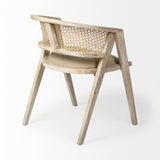 Tabitha I Blonde Wooden Frame 100% Polyester Seat Dining Chair from Mercana - Luna Furniture