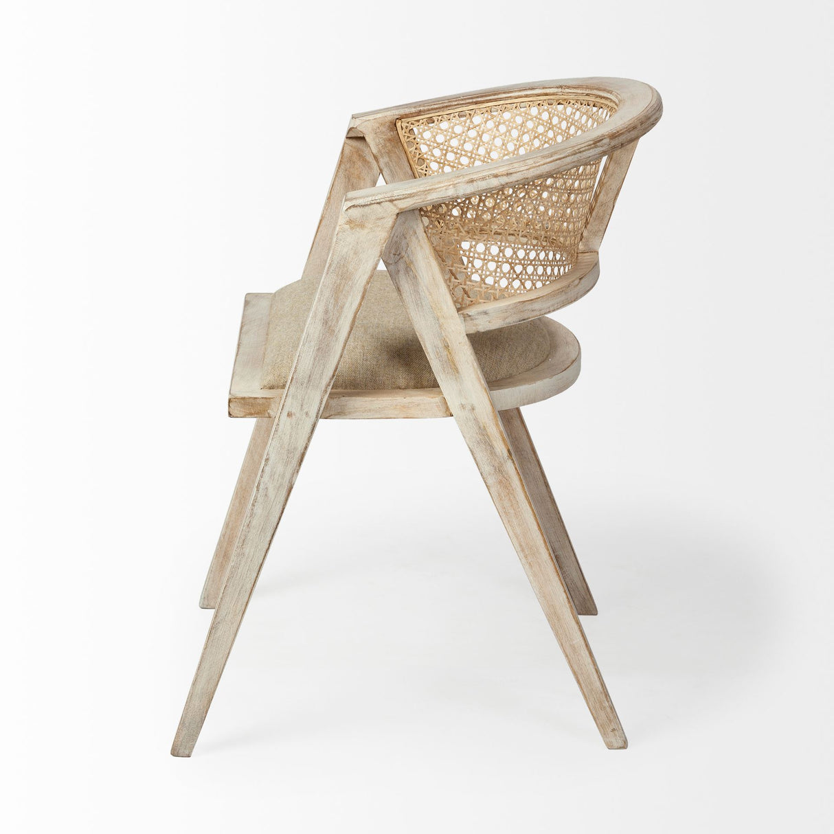 Tabitha I Blonde Wooden Frame 100% Polyester Seat Dining Chair from Mercana - Luna Furniture
