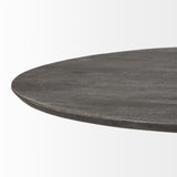Maxwell 54" Brown Solid Wood Top Brown Metal/Wood Base Dining Table from Mercana - Luna Furniture