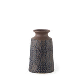 Sefina II Medium Brown/Black Patterned Ceramic Vase from Mercana - Luna Furniture