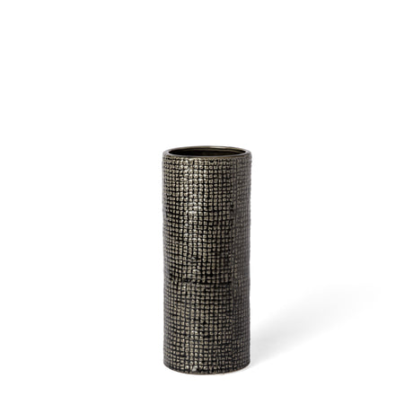 Kona II Medium Black/Gold Ceramic Vase from Mercana - Luna Furniture