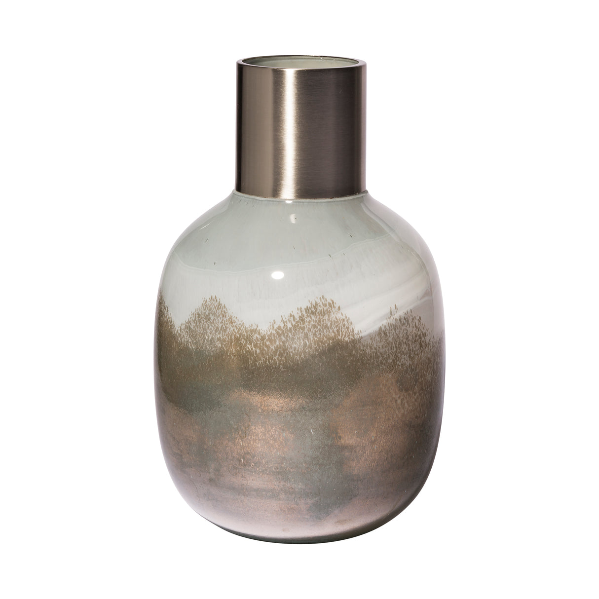 Onega I Short Gradient Blue Glass Gourd Style Vase from Mercana - Luna Furniture
