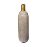 Toba III Large Brown/Gold Spotted Gourd Style Vase from Mercana - Luna Furniture