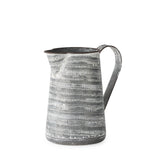 Serena I 8H Small Gray/White Textured Metal Jug from Mercana - Luna Furniture