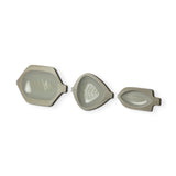 Samira Set of 3 Metal Decorative Fish Trays from Mercana - Luna Furniture