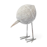 Snipe II 6L x 6W Off-White Resin Bird Ornament W/ Metal Feet from Mercana - Luna Furniture