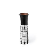 Luanda Large Black/White Large Ceramic Vase from Mercana - Luna Furniture