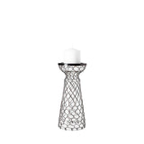 Shandra I Small Glass w/Metal Wire Snakeskin Pattern Table Candle Holder from Mercana - Luna Furniture