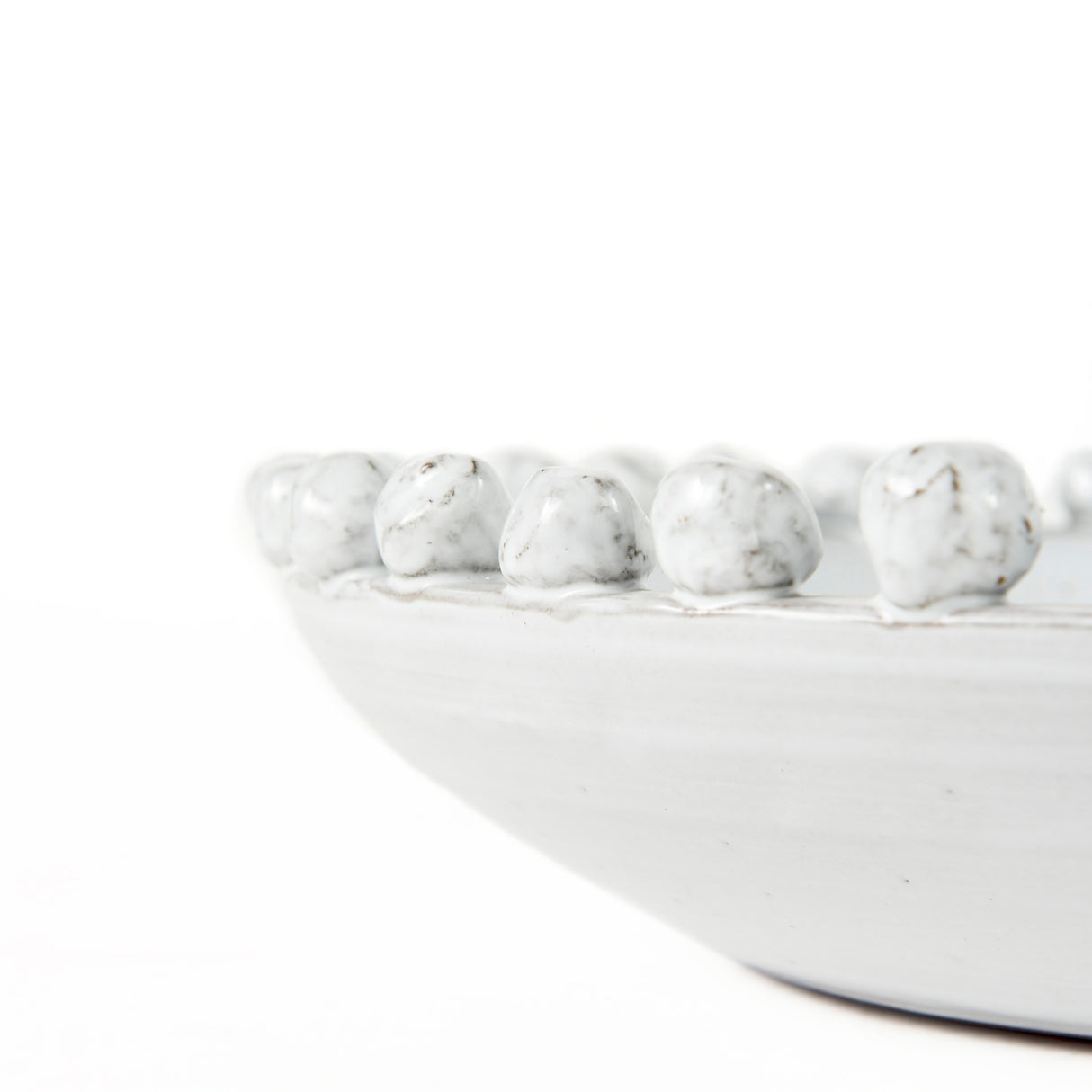 Basin 16" Round Off-White Glazed Decorative Bowl from Mercana - Luna Furniture