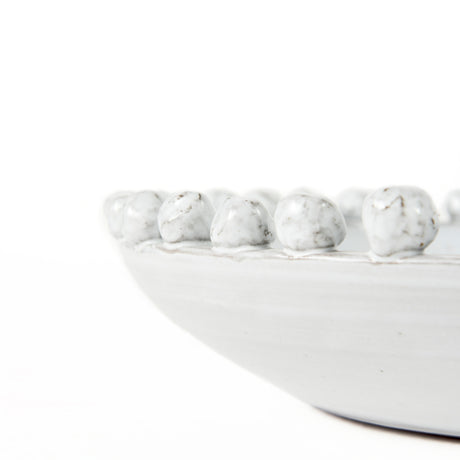 Basin 16" Round Off-White Glazed Decorative Bowl from Mercana - Luna Furniture