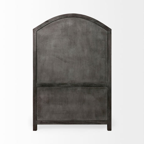 Barrett 48.5L X 17.25W X 73H Gray Solid Wood Display Cabinet from Mercana - Luna Furniture