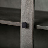 Barrett 48.5L X 17.25W X 73H Gray Solid Wood Display Cabinet from Mercana - Luna Furniture