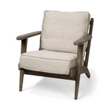 Olympus VI Beige Fabric Wrapped Wooden Frame Accent Chair from Mercana - Luna Furniture