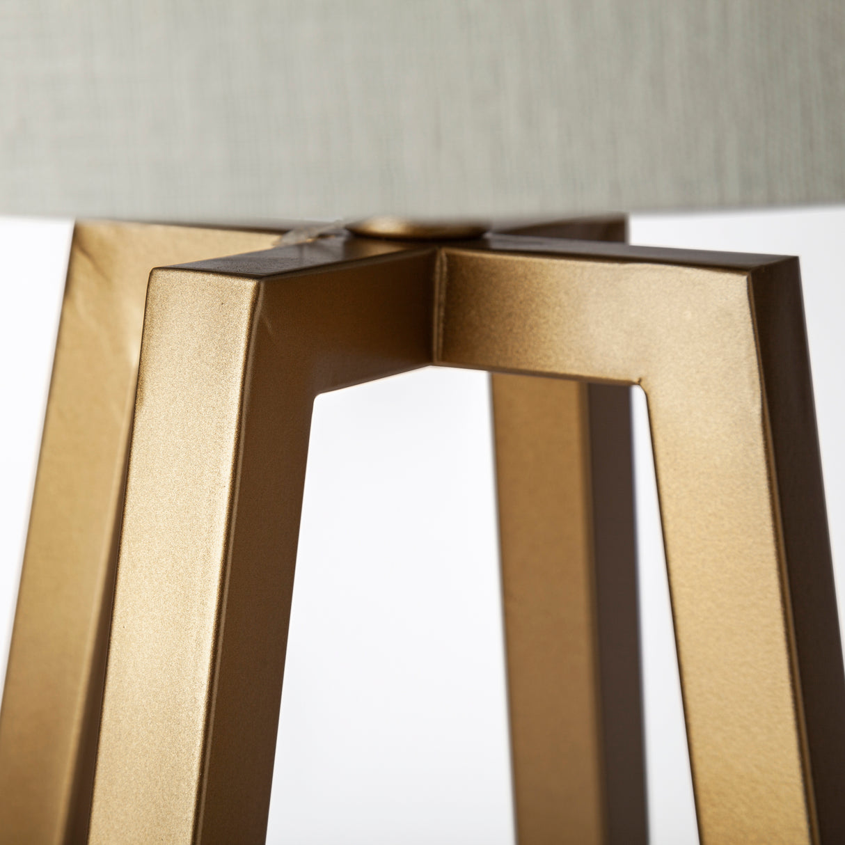 Raelynn (29"H) White-Linen Drum Shade w/ Gold Metal Frame Table Lamp from Mercana - Luna Furniture