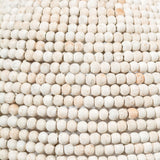 Theta 15.5x14.5 White-Washed Wood Beaded Pendant Light from Mercana - Luna Furniture