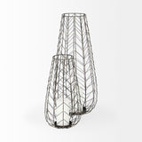 Petiole I Small Gold Toned Metal Table Candle Holder from Mercana - Luna Furniture